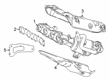 2022 Toyota Prius Prime Exhaust Heat Shield Diagram - 17167-37140