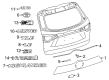 2018 Toyota Highlander Emblem Diagram - 75444-0E050