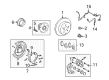 Toyota Brake Pad Set Diagram - 04466-02220