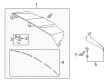 2014 Toyota Highlander Spoiler Diagram - 76085-0E924