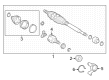 Toyota Corolla Cross Transfer Case Seal Diagram - 90311-40047