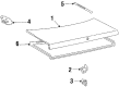 1989 Toyota Celica Weather Strip Diagram - 64461-20230