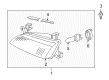 1998 Toyota Camry Headlight Diagram - 81170-AA010