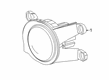 Toyota C-HR Fog Light Diagram - PT857-42193