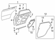 Toyota Avalon Door Seal Diagram - 67871-07020