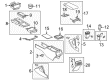 Toyota Center Console Latch Diagram - 58908-06020-B0