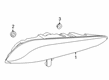 2023 Toyota GR Supra Tail Light Diagram - 81550-WAA02