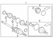 Toyota Crown CV Boot Diagram - 04429-58051