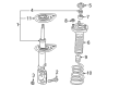 2017 Toyota Avalon Shock Absorber Diagram - 48530-09898