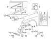 Toyota Land Cruiser Fender Diagram - 53801-60B90