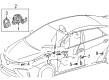 2013 Toyota RAV4 Air Bag Control Module Diagram - 89952-53021