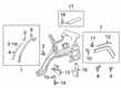 Toyota RAV4 Prime Mud Flaps Diagram - PK389-42K00-TR