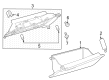 Toyota Prius AWD-e Glove Box Diagram - 55550-47150-C0