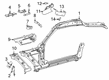 Toyota GR Supra Radiator Support Diagram - 53733-WAA01