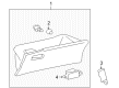 2012 Toyota Corolla Glove Box Diagram - 55550-02251-B0