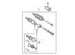 2016 Toyota Sienna CV Boot Diagram - 04428-08101