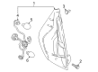 2016 Toyota Prius C Tail Light Diagram - 81551-52D11