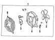 1996 Toyota Corolla Fan Shroud Diagram - 88454-12130