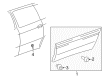 2003 Toyota Sienna Door Moldings Diagram - 75076-08010-B0