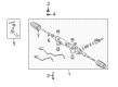 2015 Toyota Sequoia Steering Gear Box Diagram - 44250-0C121