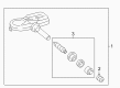 2023 Toyota Venza TPMS Sensor Diagram - 90942-A5005