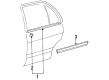 1996 Toyota Tercel Door Moldings Diagram - 75741-16510-B0