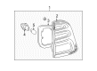 1999 Toyota Land Cruiser Tail Light Diagram - 81581-60010