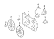 2010 Toyota Camry Fan Shroud Diagram - 16711-36060