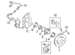 2015 Toyota 4Runner Backing Plate Diagram - 47781-60140