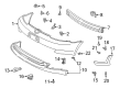 Toyota Echo Bumper Diagram - 52119-52991