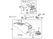 Toyota Matrix Center Console Base Diagram - 58910-AG010-B0