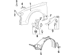 1992 Toyota Celica Wheelhouse Diagram - 53875-20200