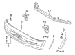 1997 Toyota RAV4 Bumper Diagram - 52119-42996