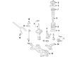 2007 Toyota Matrix Front Cross-Member Diagram - 51201-02152