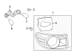 2011 Toyota Corolla Light Socket Diagram - 81555-12A30