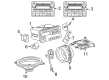 2004 Toyota Corolla Car Speakers Diagram - 86160-02470