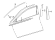 Toyota Camry Door Moldings Diagram - 75710-06180