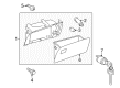 2013 Toyota Sienna Glove Box Diagram - 55501-08010-B0