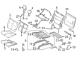 2023 Toyota Sequoia Seat Cushion Diagram - 71622-0C010