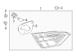 2022 Toyota Camry Tail Light Diagram - 81580-06880