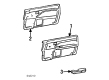 1986 Toyota Corolla Armrest Diagram - 74210-12070-02