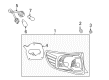 2010 Toyota Corolla Light Socket Diagram - 81555-12A10