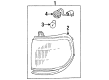 1997 Toyota Land Cruiser Side Marker Light Diagram - 81611-60112