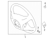 2005 Toyota Sienna Steering Column Cover Diagram - 45186-0C010-E1