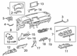 2022 Toyota RAV4 Prime Dash Panel Vent Portion Covers Diagram - 55606-0R070