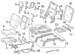 2023 Toyota Sequoia Seat Cushion Diagram - 71612-0C190