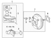 2010 Toyota Corolla Brake Booster Diagram - 44610-12A81