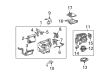 2014 Toyota FJ Cruiser Blend Door Actuator Diagram - 87106-60170