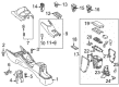 2013 Toyota 4Runner Center Console Latch Diagram - 58908-12080