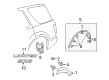 2005 Toyota Sequoia Emblem Diagram - 75455-0C030